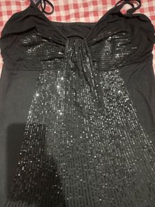 Sparkly Black Mini Dress