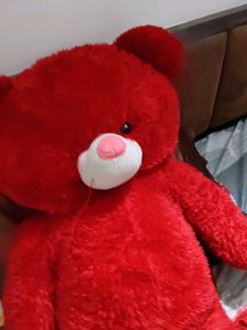 Large Red Teddy Bear Plush Toy