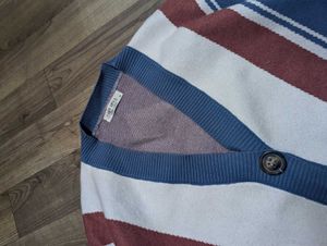 Striped Knit Cardigan