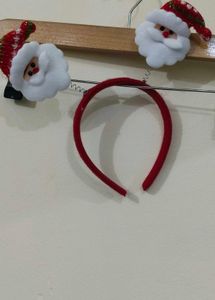 Christmas Santa Head Band (Red) - JingleCrafts
