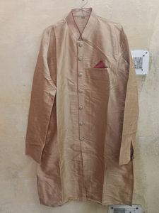 Men's Golden Sherwani Set