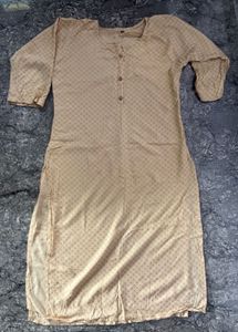 Elegant Printed Straight Kurtas – Green &amp; Beige