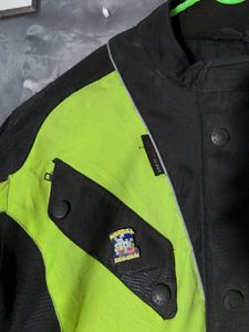 Men's Neon and Black Motorcycle Jacket