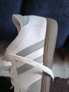 Stylish White &amp; Grey Sneakers