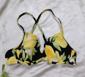 Lemon Print Bikini Set