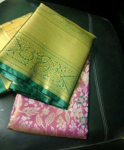 stunning 3D shine rich look lite weight Silk Saree