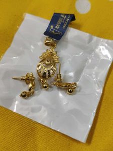 1 gram gold pendant set
