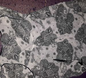 Black &amp; White Paisley Tunic Top