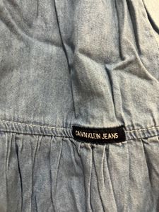 Brand New Calvin klein Denim Blue Dress 6-8yrs