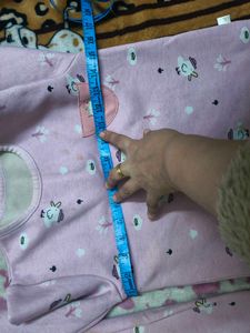 Cute Pink fleece cordset for 5-7 years girl