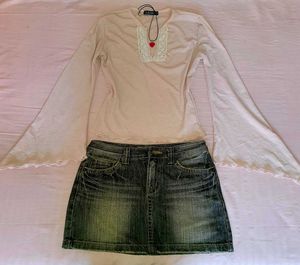 Y2K Blush Pink Flare Sleeve Top