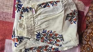 Chic Tree Print Cotton Kurta