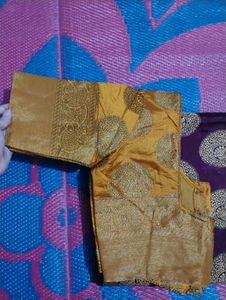 Elegant Purple Banarasi  Saree
