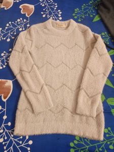 Cozy Embellished Knit Sweater