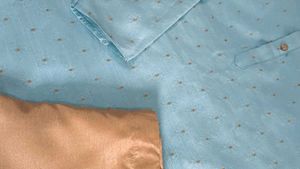 Men's Light Blue wedding Kurta Set
