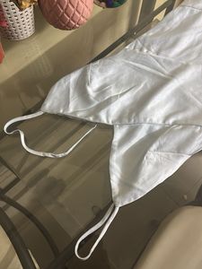 Satin Slip Dress with Slit