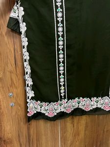 Green Pakistani Suit Set