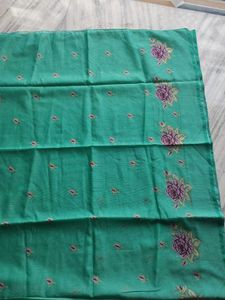 Green Embroidered Saree