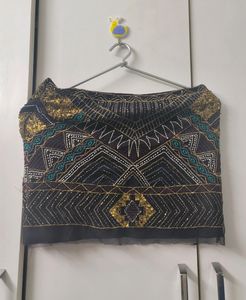 Embellished Short Skirt