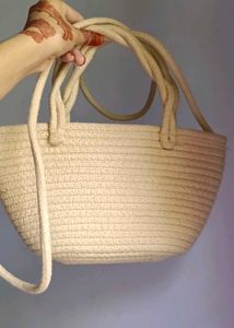 Cute Daisy Straw Tote Bag
