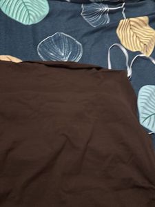 Graphic Print Brown Tank Top
