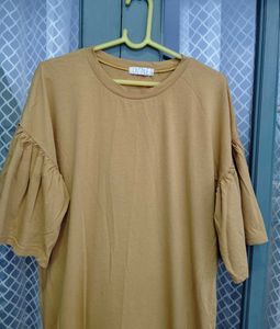 Mustard Yellow Ruffle Dress