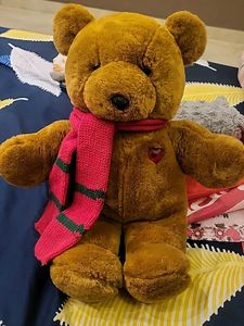 Cute Plush Teddy Bear with Scarf