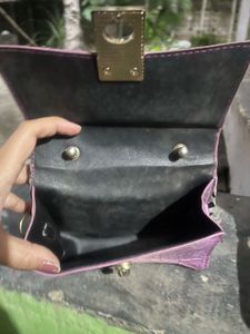 Chic Ombre Handbag with Scarf Detail