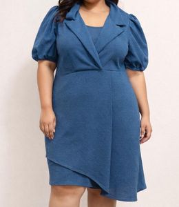 Blue Blazer Dress