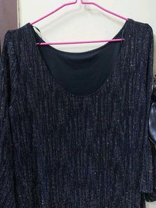 Sparkly Flared Sleeve Party Dress