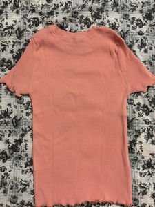 Ribbed Lettuce Hem Top