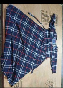Stylish Plaid Print Dress