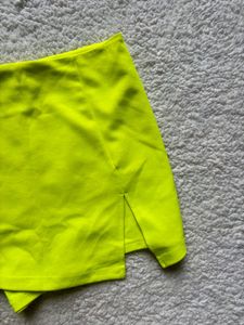 Neon Yellow Skorts