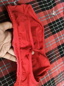 Red Strapless Bra
