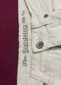 Roadster White Bootcut Jeans
