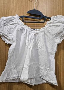 White Puff Sleeve Blouse