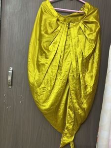 Vibrant Yellow Floral Kurta Set for M and L