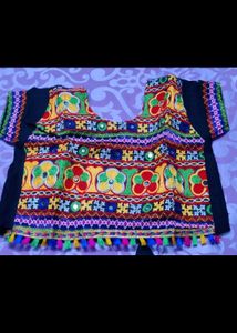 Garba Vibrant Indian Traditional Girl's Lehenga Ch