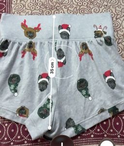 Cute Dog Print Sleep Shorts Cloud Material