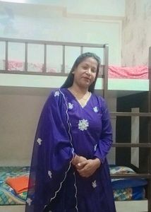Beautiful Purple Saree with Embellishments