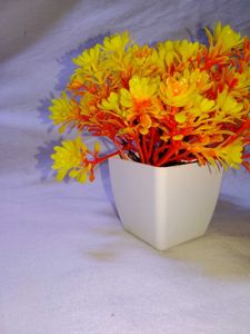 Set of 2 Yellow Artificial Flowers