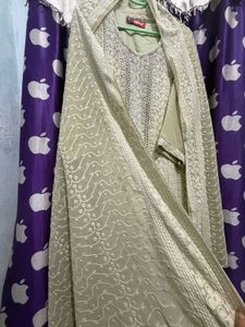 Elegant Chikankari Kurta Set with Dupatta