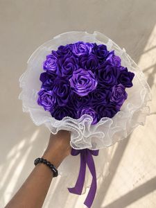Purple Rose Bouquet