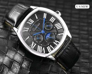 CARTIER PREMIUM QUALITY MENS WATCH leather strap
