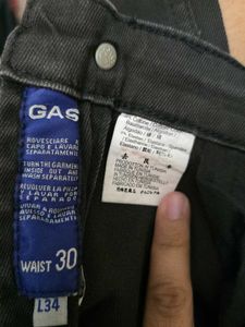 GAS Anders Jet Black Jeans