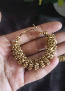 Boho Beaded Hoop Earrings