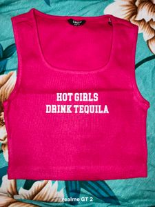 Shein Square Neck Sleeveless Typographic Print Fit