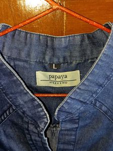 Sleeveless Denim Shirt