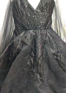 Stunning Black Sequin Gown