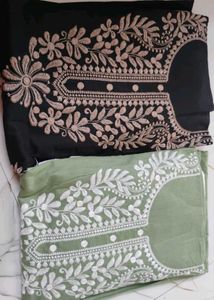 Embroidered top, bottom set 2.50 cut rehne wala he